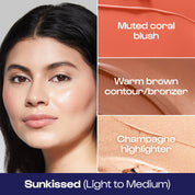 Stack The Odds - Iluminador, Bronceador & Rubor 3 en 1 Alleyoop