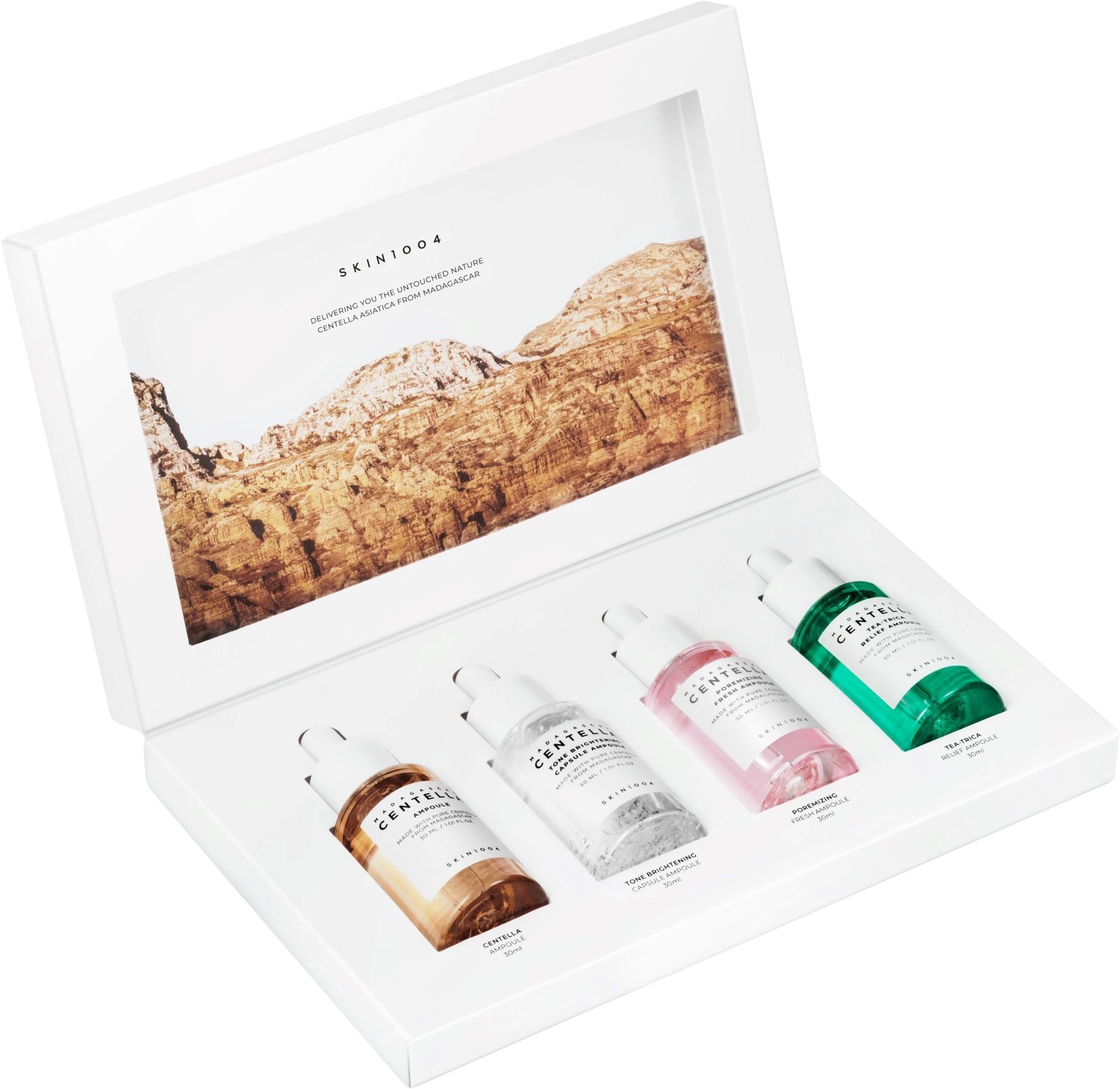 Madagascar Centella Ampoule Kit | 4 Ampoules de 30ml Skin 1004