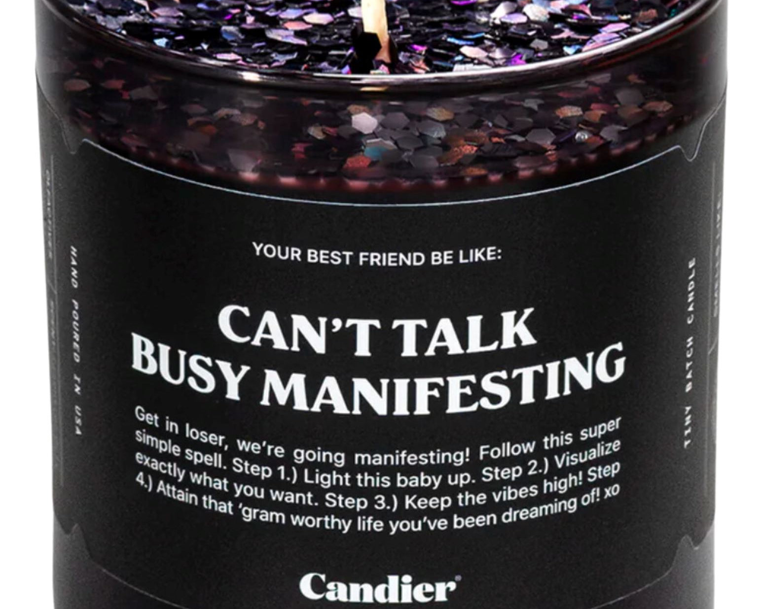 "Can't Talk, Busy Manifesting" - Vela Aromática Ryan Porter 