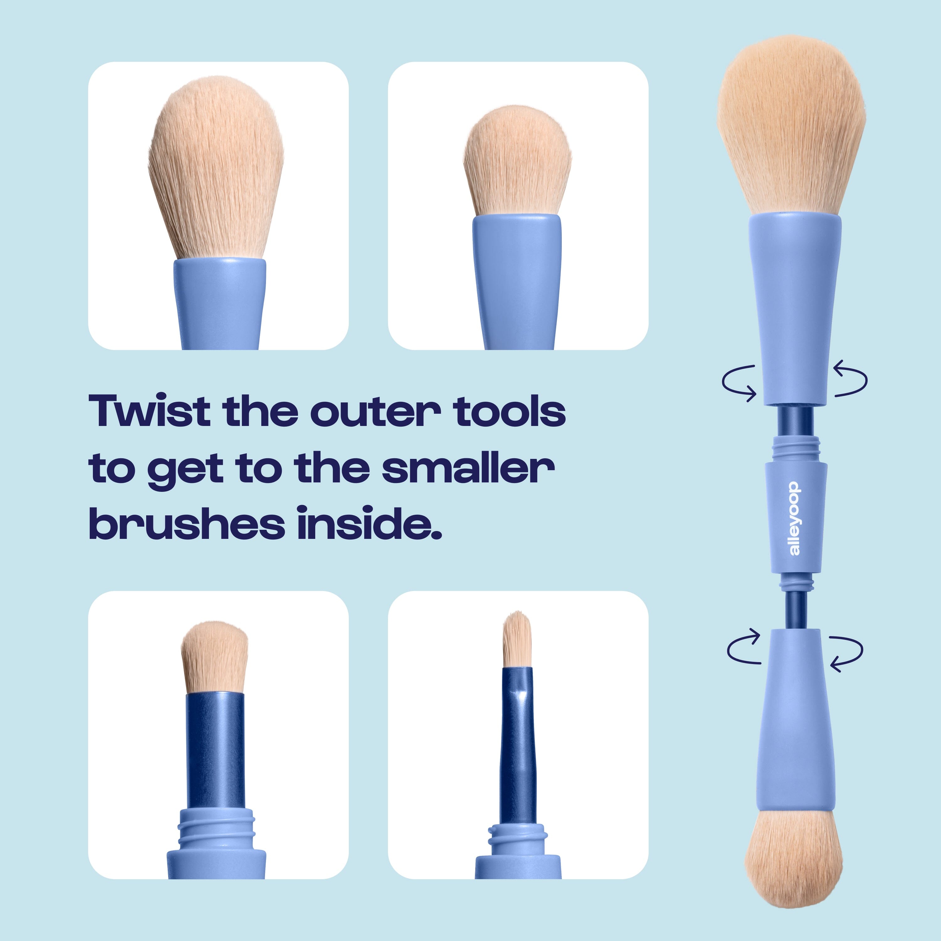 Overachiever | Brocha de Maquillaje 4 en 1 Alleyoop 