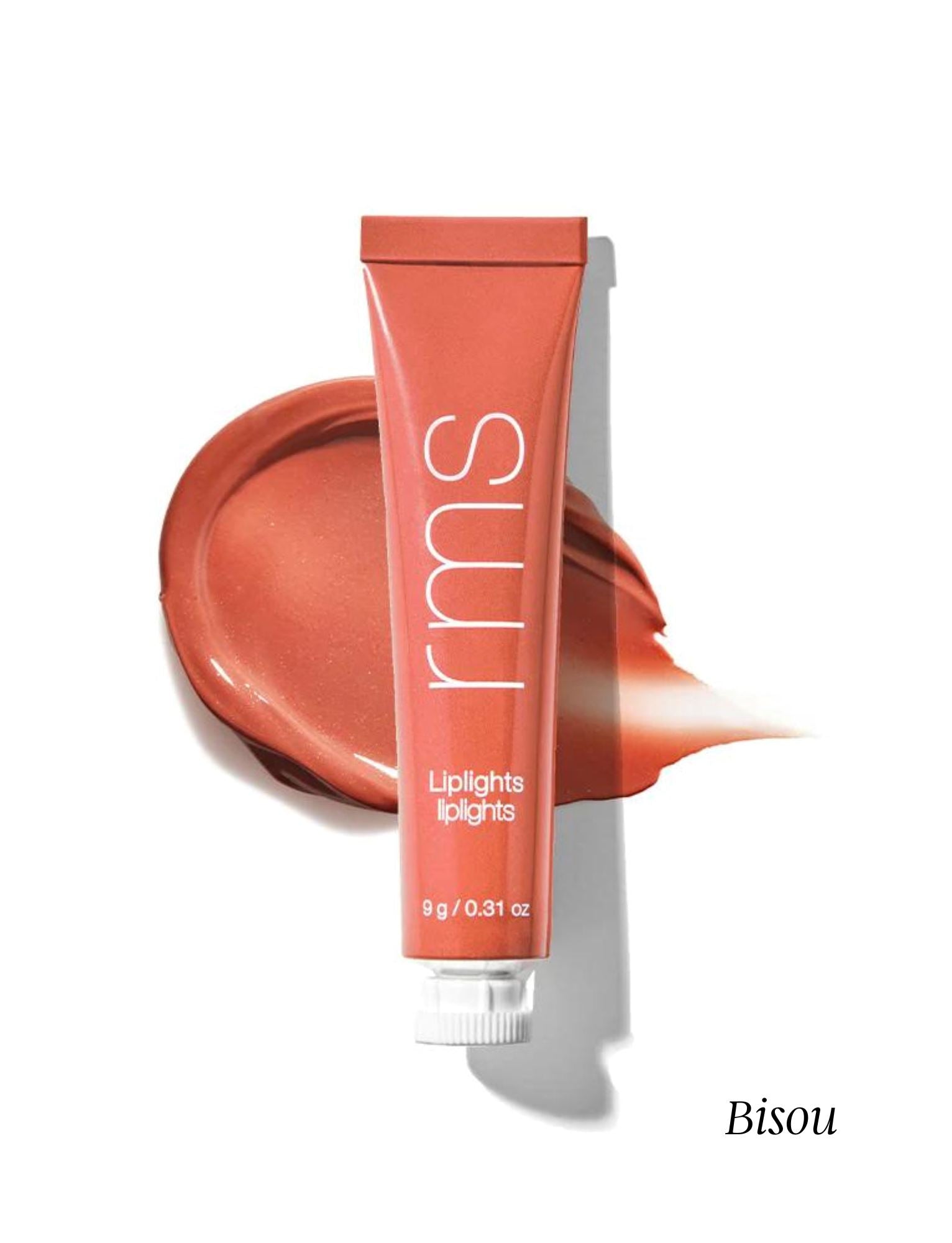 Liplights Cream Lip Gloss RMS Beauty Bisou (coral suave) 