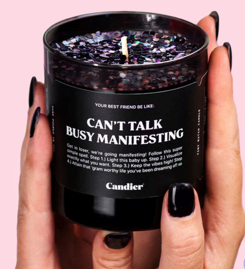 "Can't Talk, Busy Manifesting" - Vela Aromática Ryan Porter 