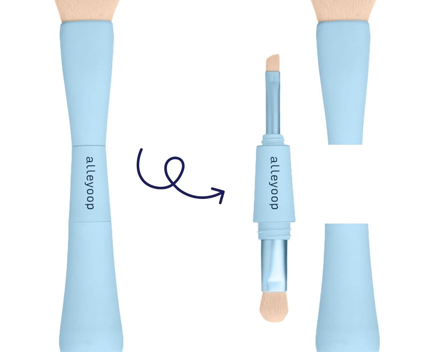 Multi-Tasker: Brocha de Maquillaje 4 en 1 Alleyoop 