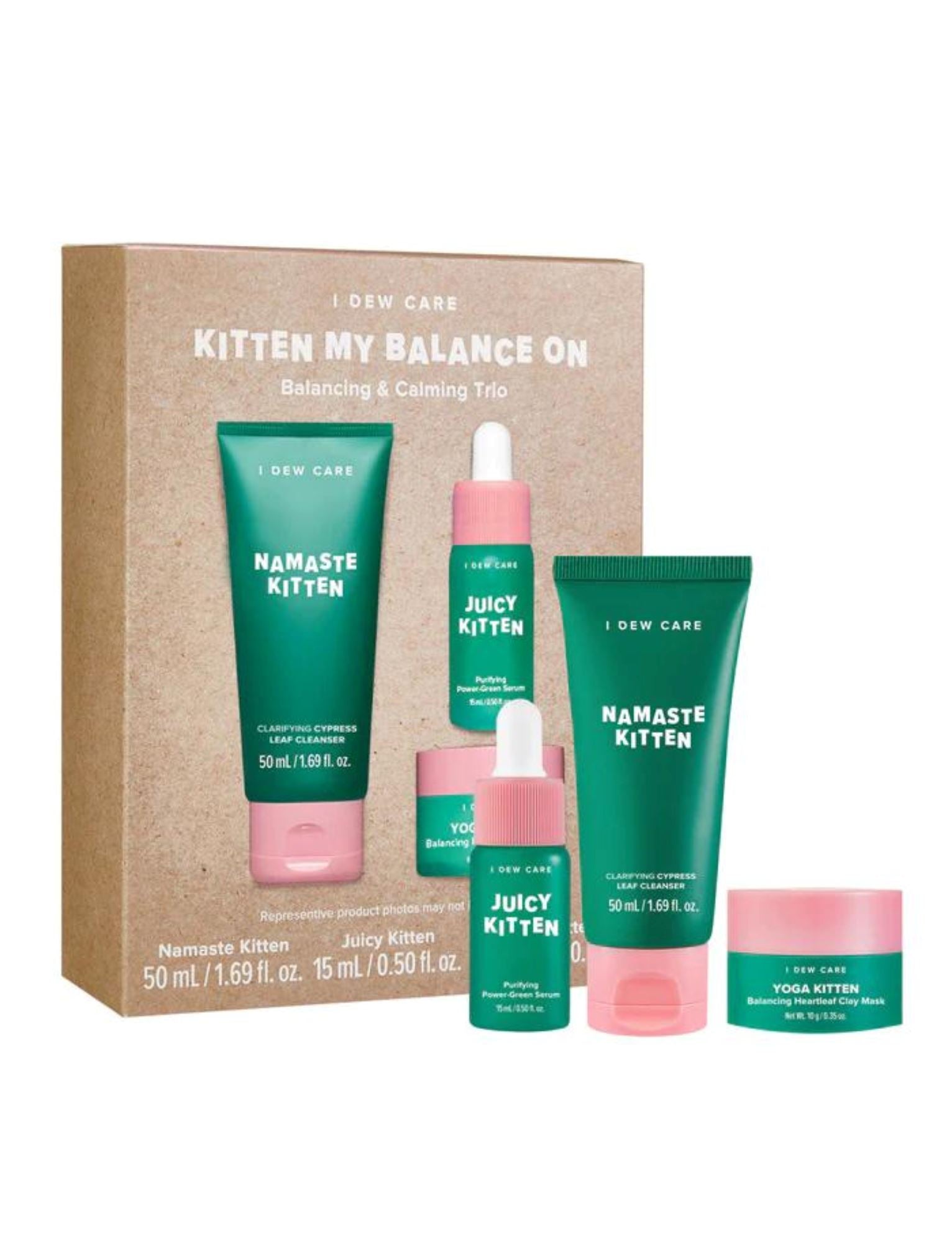 Kitten My Balance On | Limpiador, Serum y mascarilla I Dew Care 