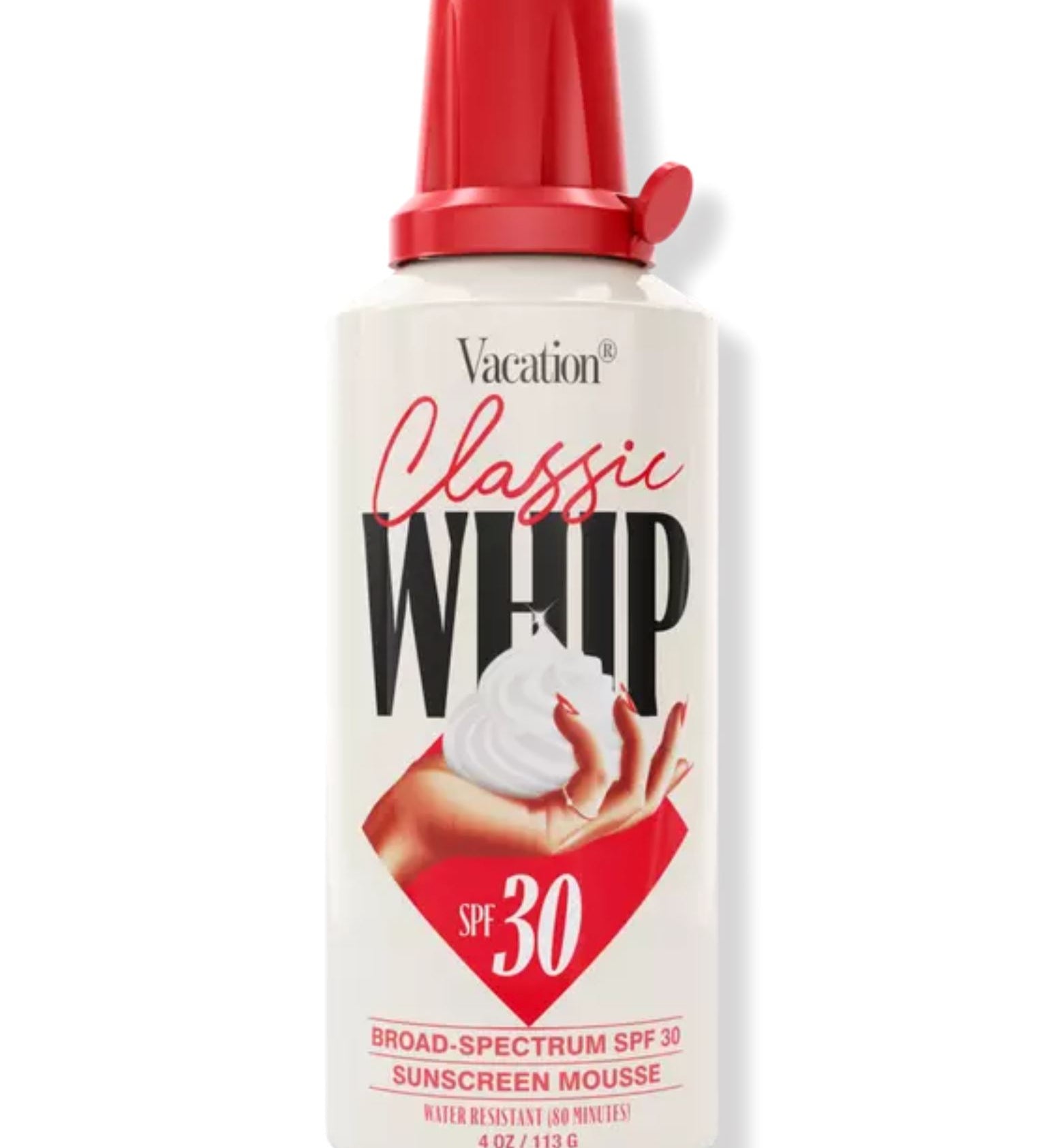 Classic Whip SPF 30 Sunscreen Mousse Vacation Inc. 