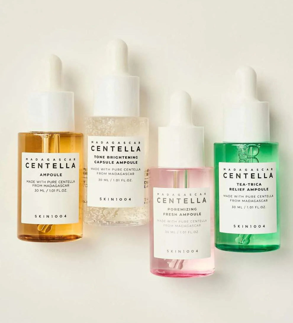 Madagascar Centella Ampoule Kit | 4 Ampoules de 30ml Skin 1004 