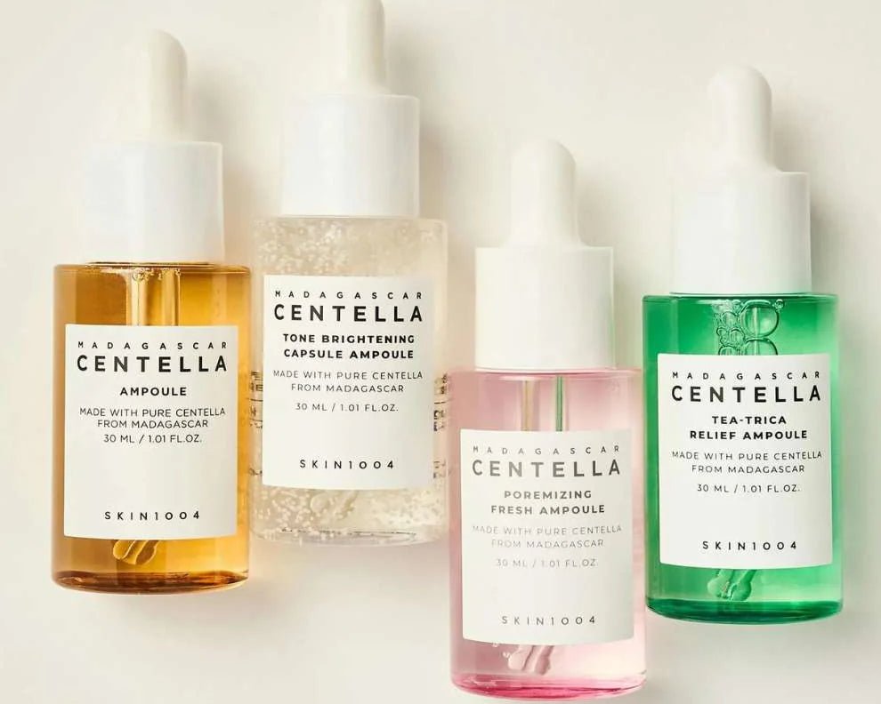 Madagascar Centella Ampoule Kit | 4 Ampoules de 30ml Skin 1004 