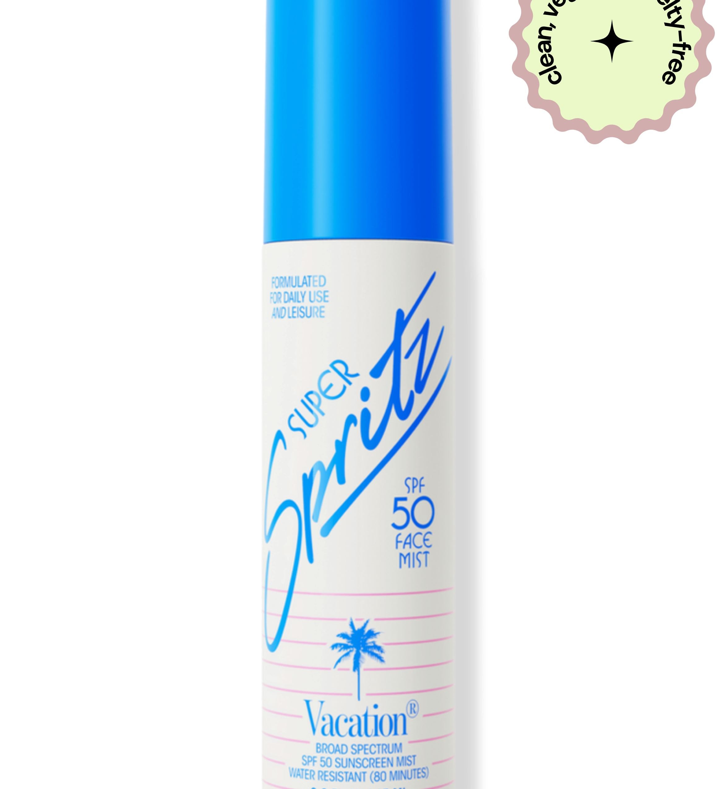 Super Spritz SPF 50 Face Mist | Protector Solar Refrescante Vacation Inc. 