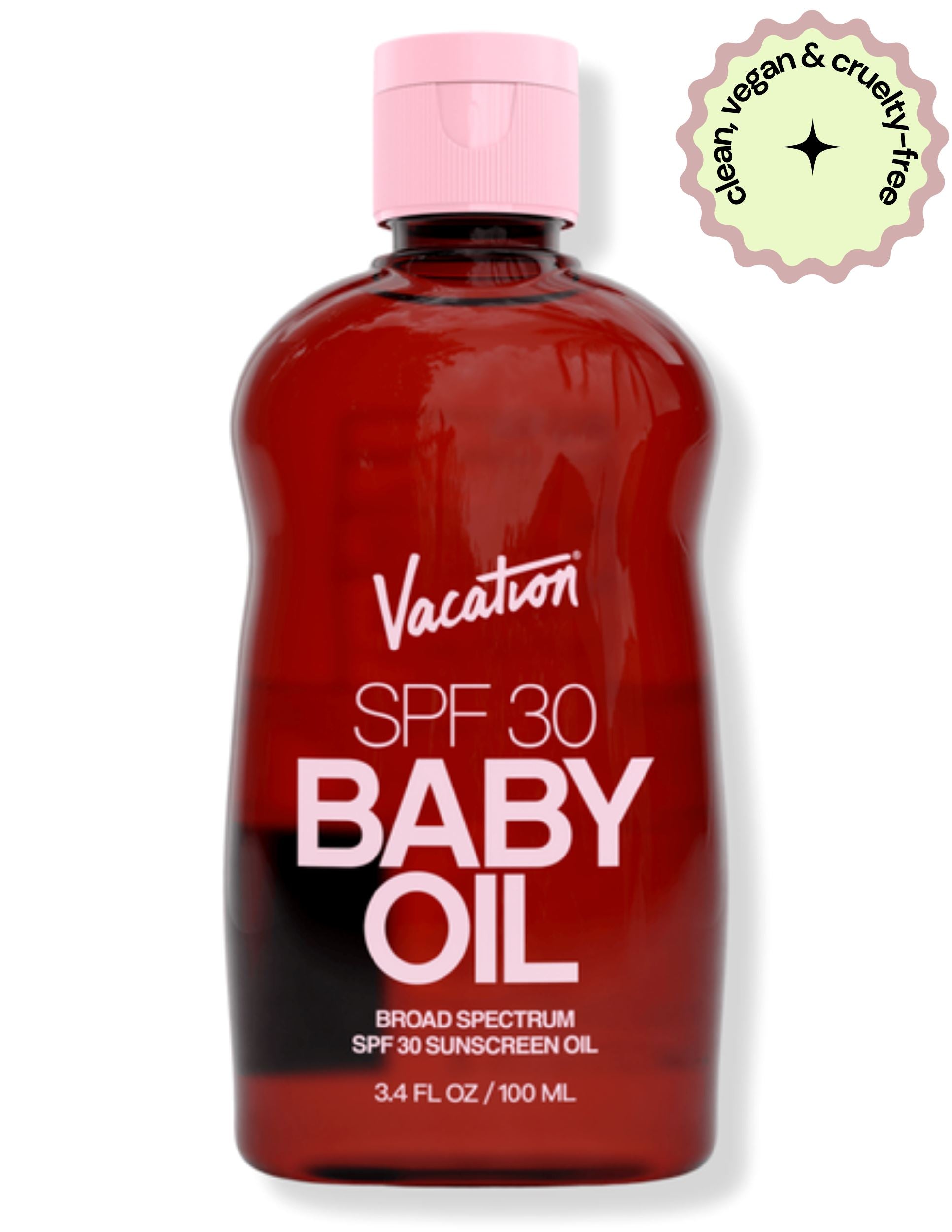 Baby Oil SPF 30 Broad Spectrum Vacation Inc. 